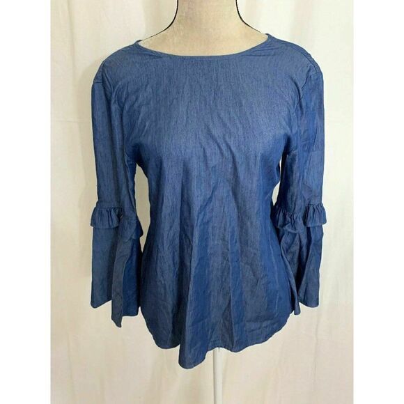 english factory Jean Print Long sleeve top - Picture 1 of 5